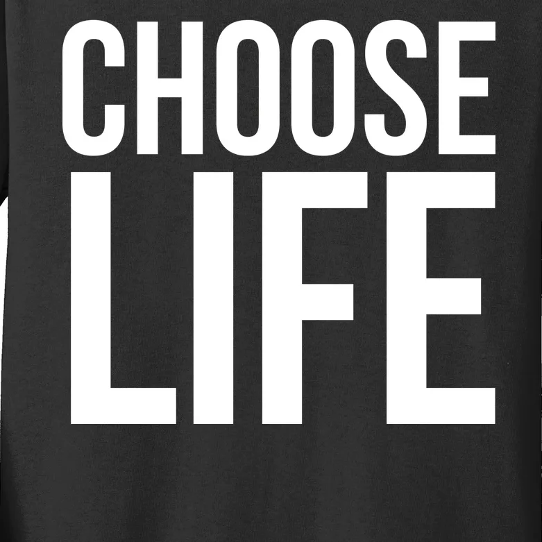 Choose Life Kids Long Sleeve Shirt