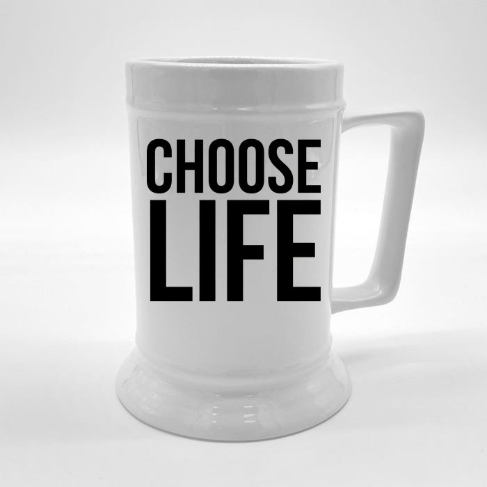 Choose Life Front & Back Beer Stein