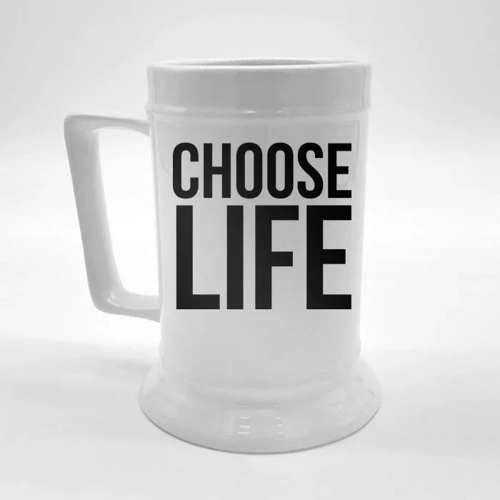 Choose Life Front & Back Beer Stein