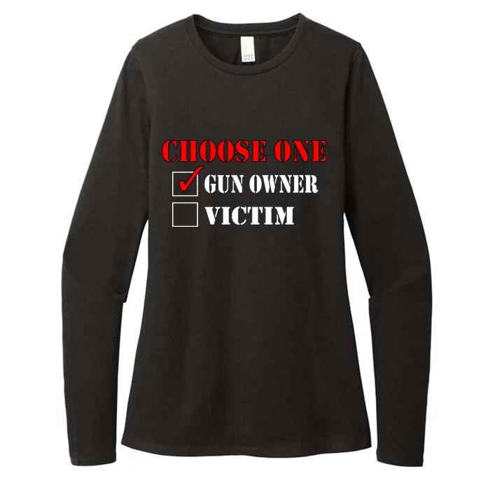 Choose One Gun Owner Victim Womens CVC Long Sleeve Shirt