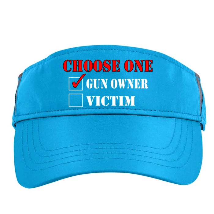 Choose One Gun Owner Victim Adult Drive Performance Visor