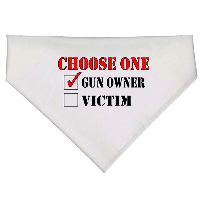 Choose One Gun Owner Victim USA-Made Doggie Bandana