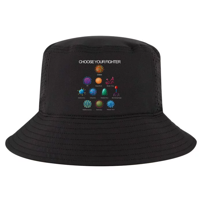 Choose Your Fighter Virus Flu Pandemic Cool Comfort Performance Bucket Hat