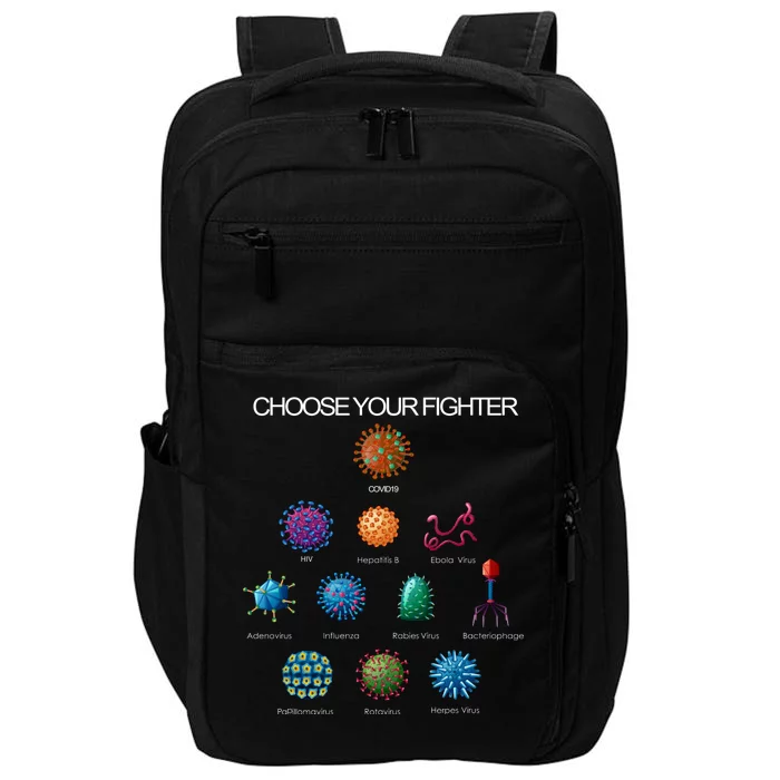 Choose Your Fighter Virus Flu Pandemic Impact Tech Backpack