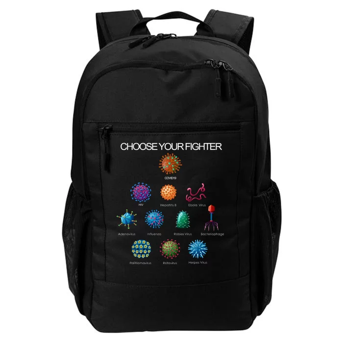 Choose Your Fighter Virus Flu Pandemic Daily Commute Backpack