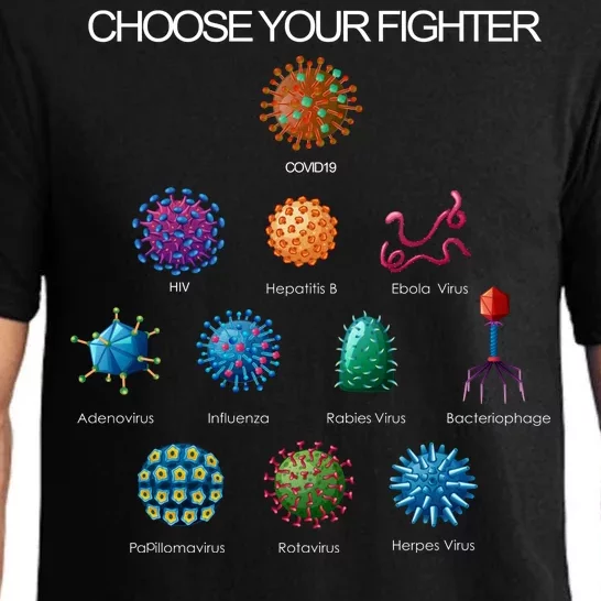 Choose Your Fighter Virus Flu Pandemic Pajama Set