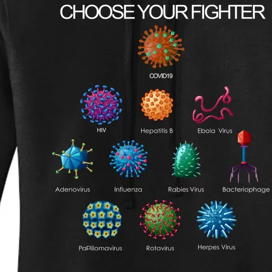 Choose Your Fighter Virus Flu Pandemic Women's Pullover Hoodie