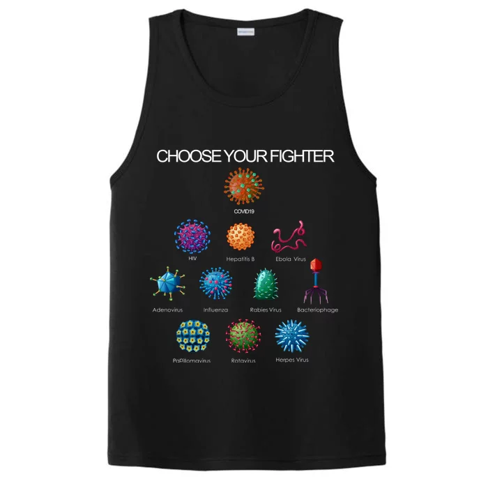 Choose Your Fighter Virus Flu Pandemic Performance Tank