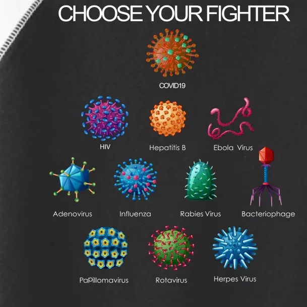 Choose Your Fighter Virus Flu Pandemic Toddler Fine Jersey T-Shirt