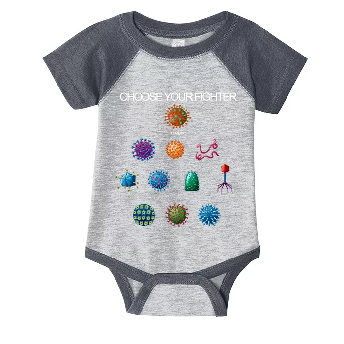 Choose Your Fighter Virus Flu Pandemic Infant Baby Jersey Bodysuit