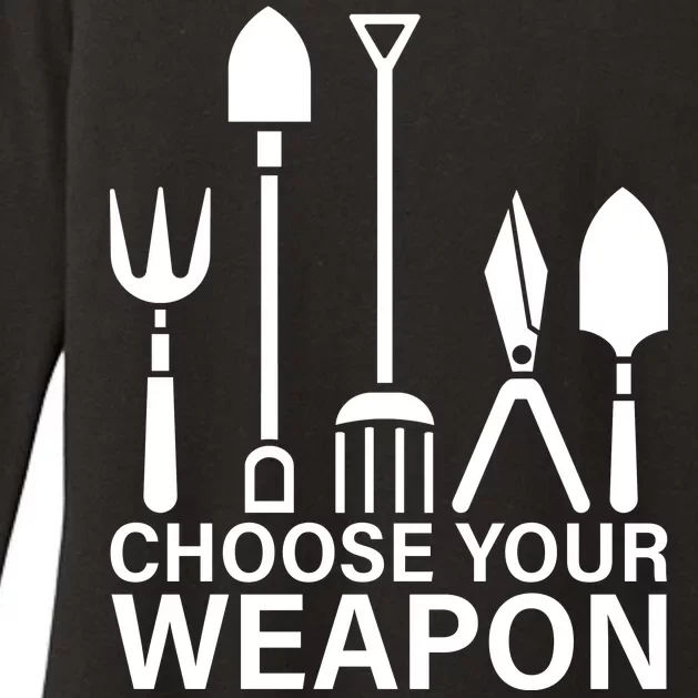 Choose Your Weapons Gardening Tools Womens CVC Long Sleeve Shirt