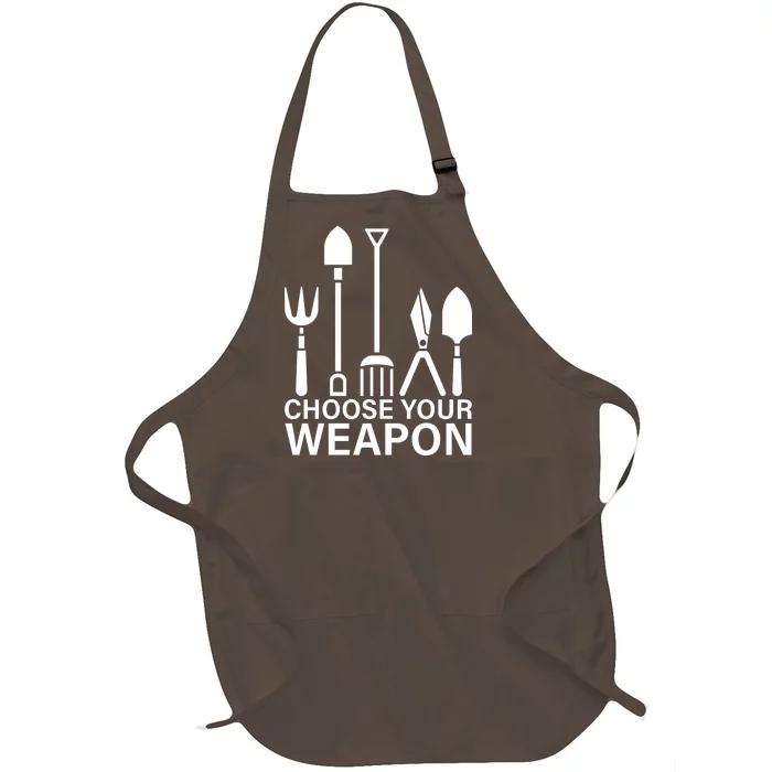 Choose Your Weapons Gardening Tools Full-Length Apron With Pocket