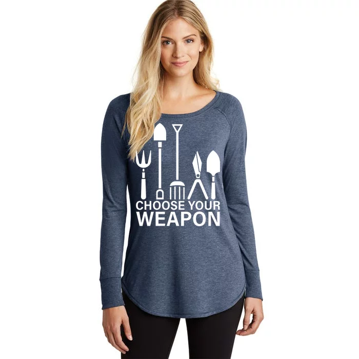 Choose Your Weapons Gardening Tools Women's Perfect Tri Tunic Long Sleeve Shirt