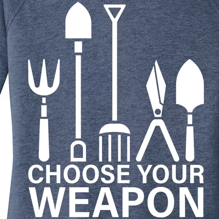 Choose Your Weapons Gardening Tools Women's Perfect Tri Tunic Long Sleeve Shirt