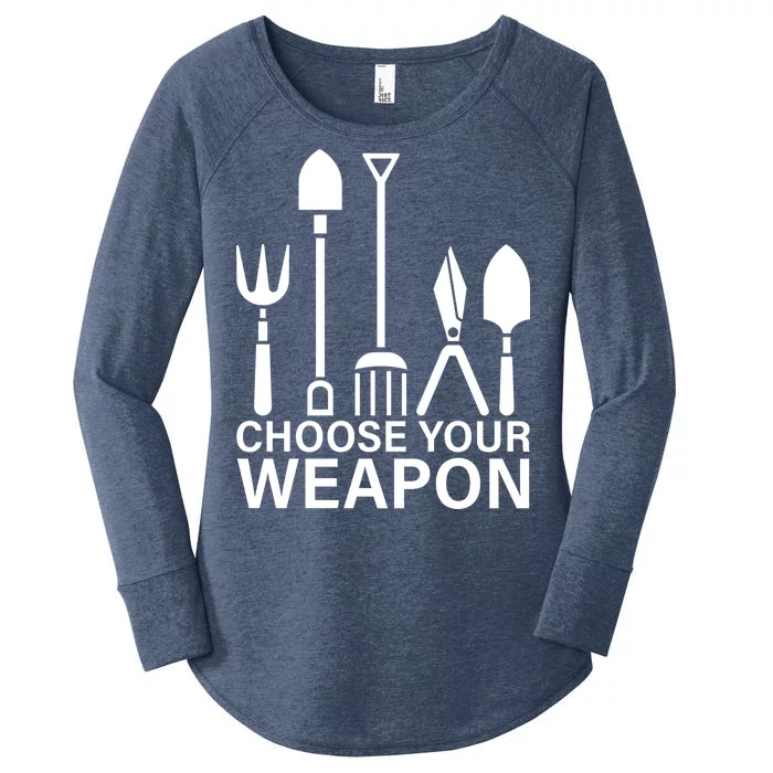 Choose Your Weapons Gardening Tools Women's Perfect Tri Tunic Long Sleeve Shirt