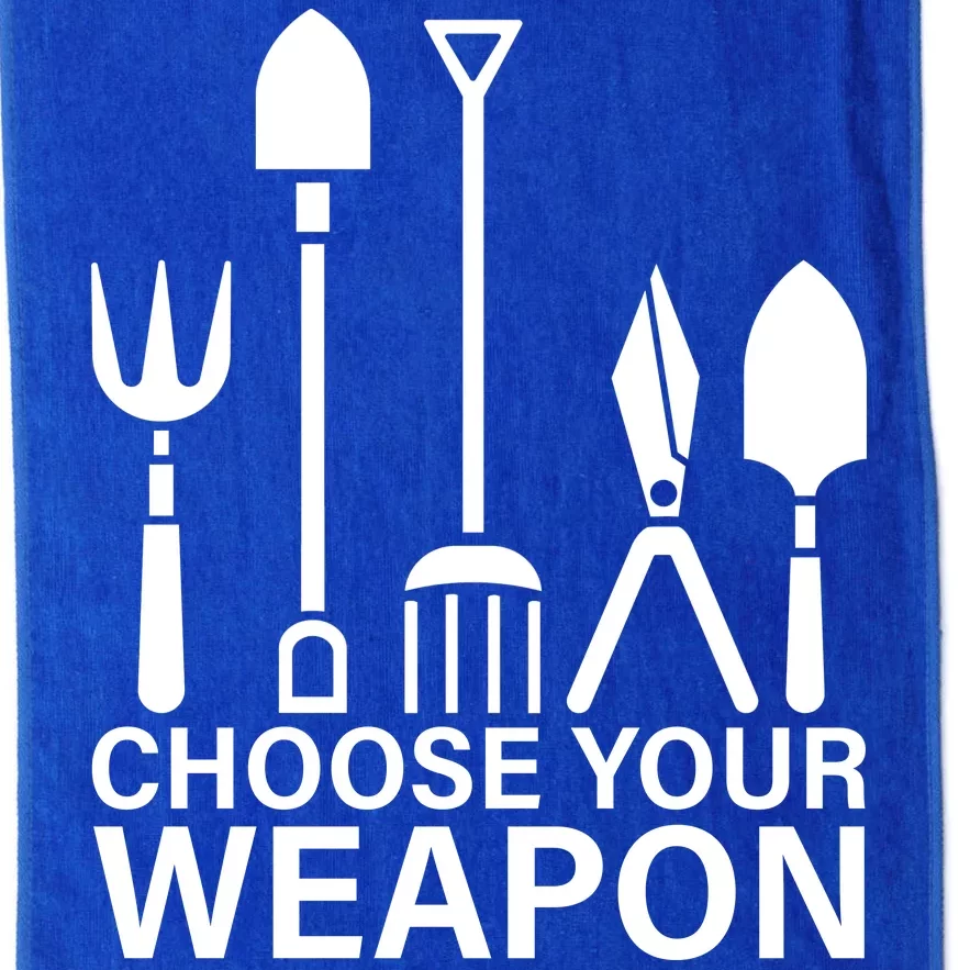 Choose Your Weapons Gardening Tools Platinum Collection Golf Towel