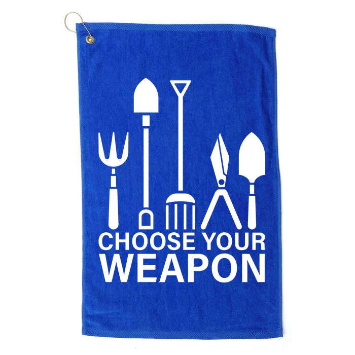 Choose Your Weapons Gardening Tools Platinum Collection Golf Towel