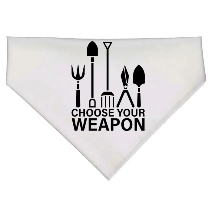 Choose Your Weapons Gardening Tools USA-Made Doggie Bandana