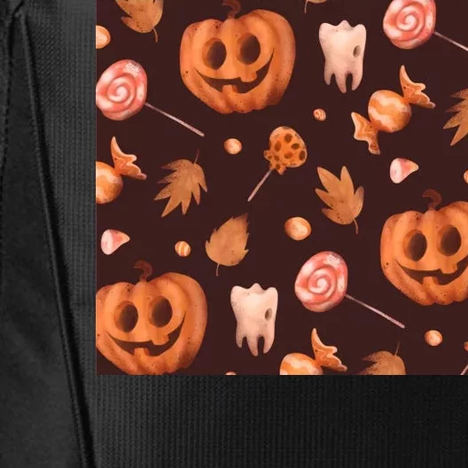 Creepy Halloween Pumpkin Candy City Backpack