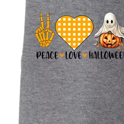 Cute Halloween Peace Love And Gnome Fall Gift Doggie 3-End Fleece Hoodie