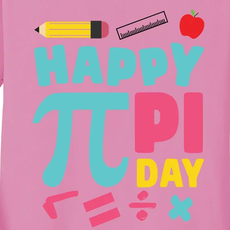 Cool Happy Pi Day Kids Long Sleeve Shirt