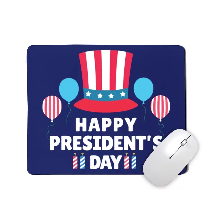 Cute Happy Presidents Day American Colors Patriots Gift Mousepad