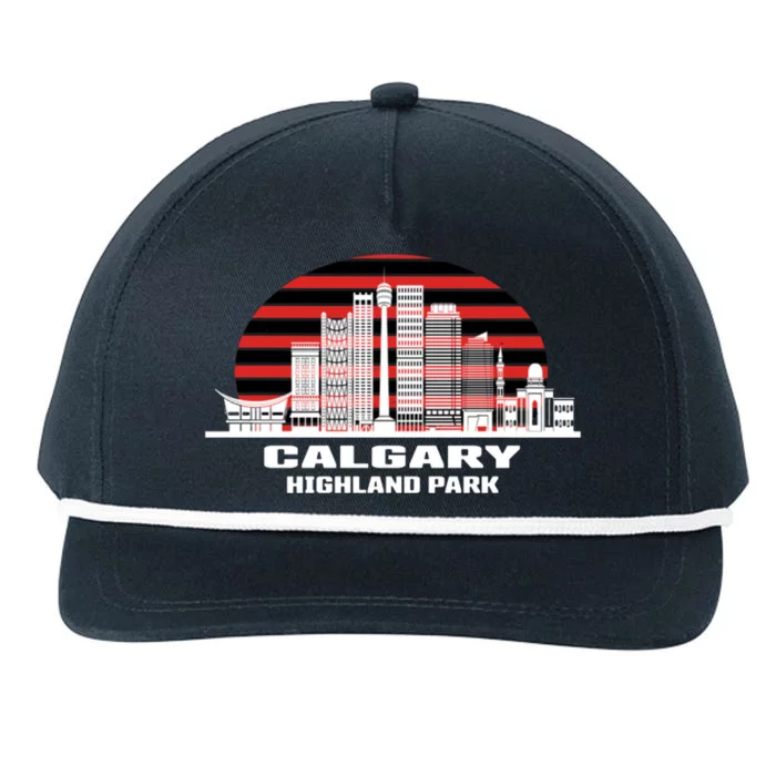 Calgary Highland Park Canada Skyline Snapback Five-Panel Rope Hat