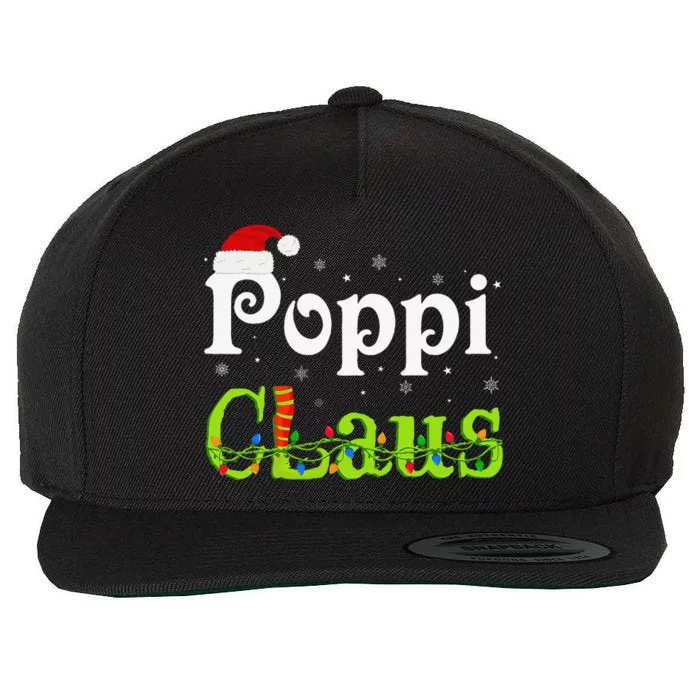 Christmas Holiday Party Poppi Claus Family Matching Pajamas Wool Snapback Cap