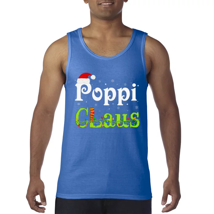 Christmas Holiday Party Poppi Claus Family Matching Pajamas Tank Top