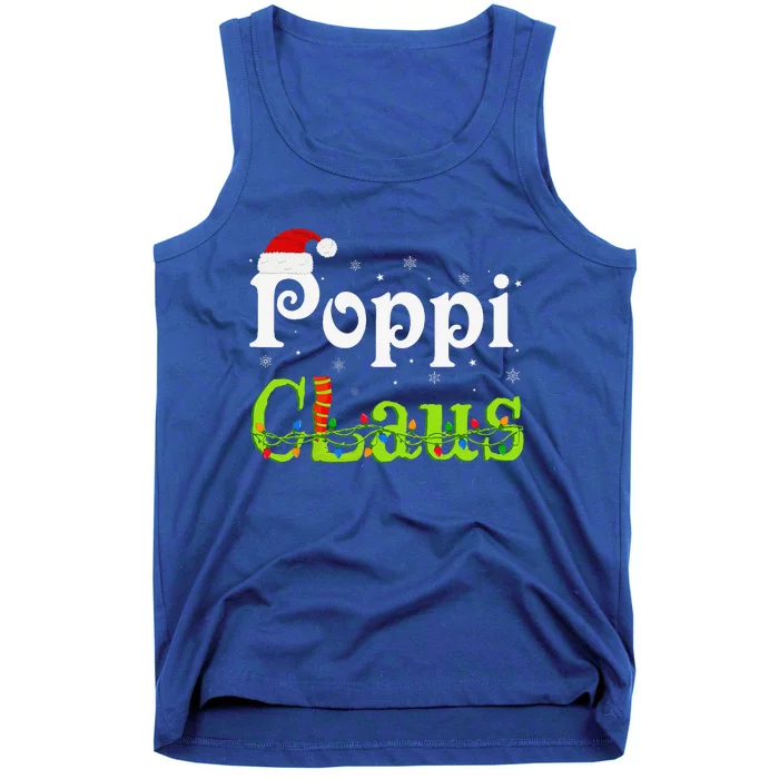 Christmas Holiday Party Poppi Claus Family Matching Pajamas Tank Top