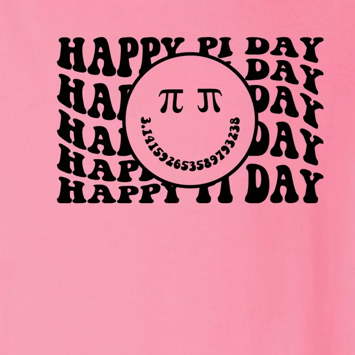 Cool Happy Pi Day Smiley Face Toddler Long Sleeve Shirt