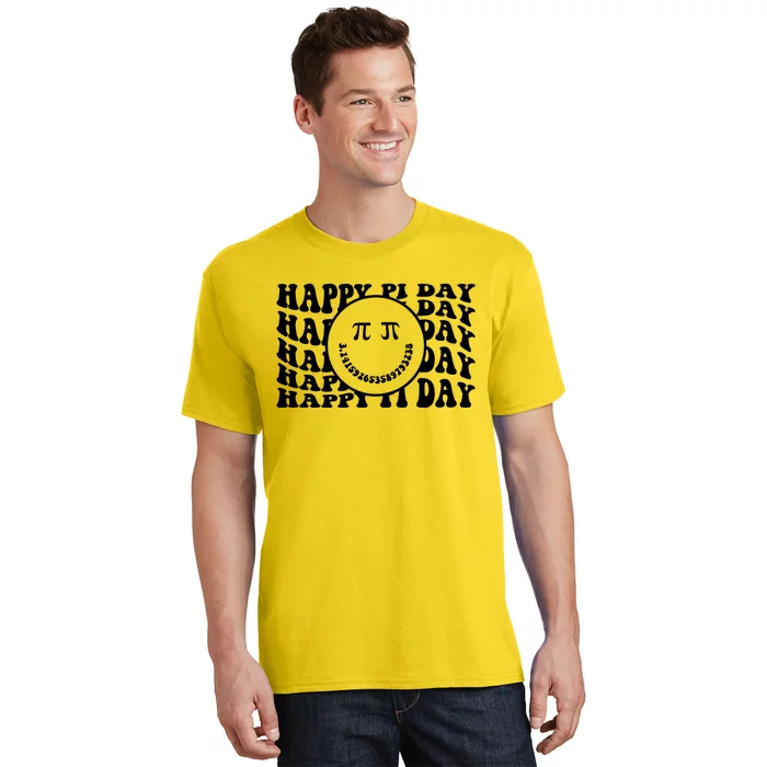 Cool Happy Pi Day Smiley Face T-Shirt