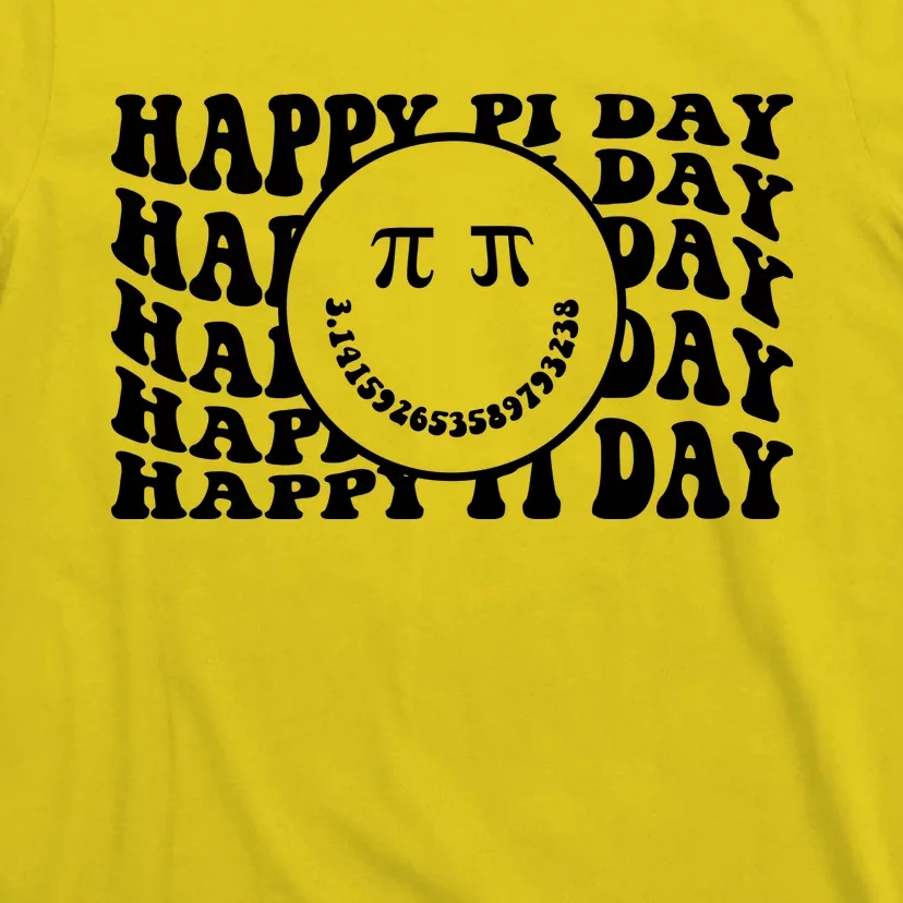 Cool Happy Pi Day Smiley Face T-Shirt