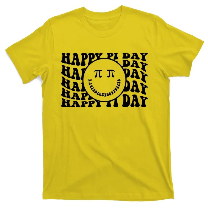 Cool Happy Pi Day Smiley Face T-Shirt