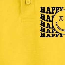 Cool Happy Pi Day Smiley Face Dry Zone Grid Performance Polo