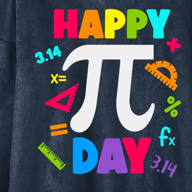 Cool Happy Pi Day Hooded Wearable Blanket