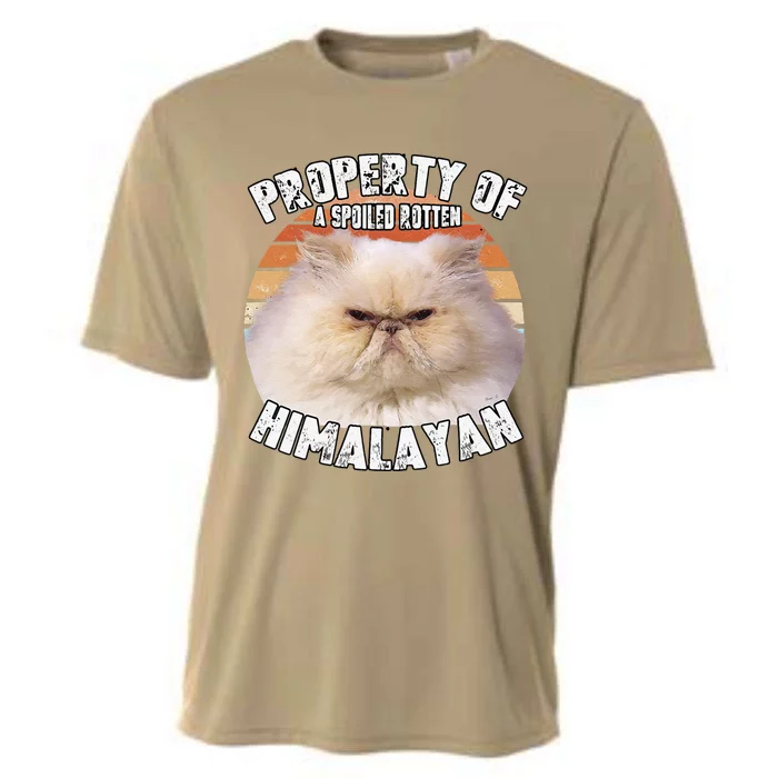 Cat Himalayan Property Vintage Eighties Style Cat Retro Gift Cute Dog Cooling Performance Crew T-Shirt