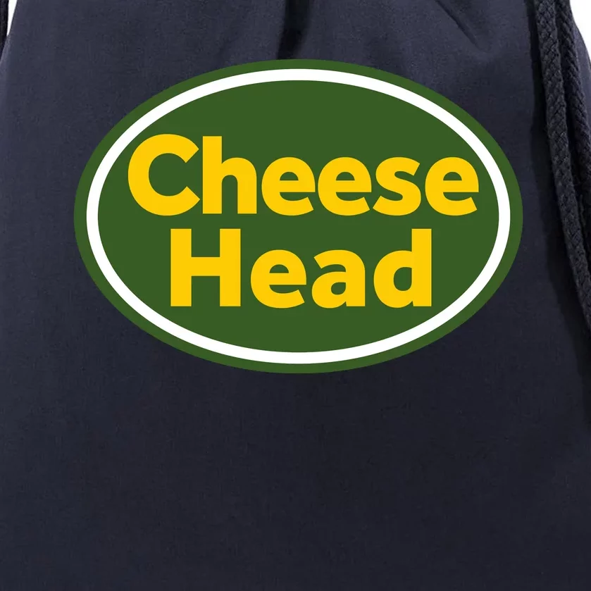 Cheese Head Packer Football Drawstring Bag