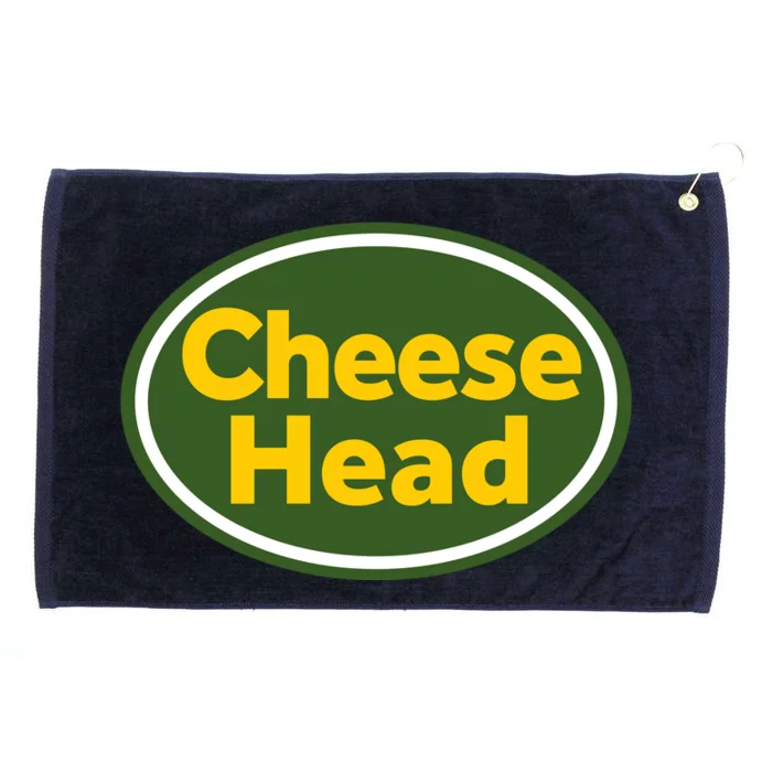 Cheese Head Packer Football Grommeted Golf Towel