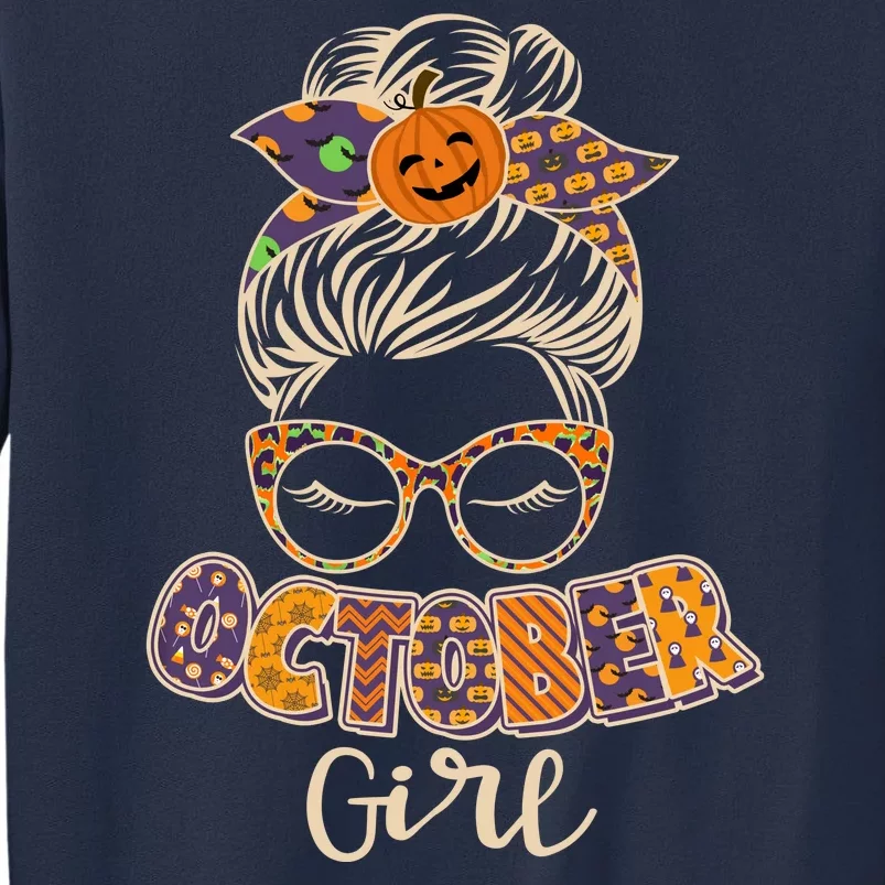 Cute Halloween Patterns October Girl Sweatshirt