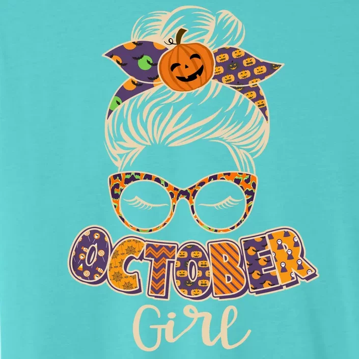 Cute Halloween Patterns October Girl ChromaSoft Performance T-Shirt