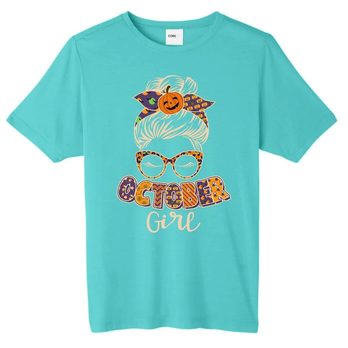 Cute Halloween Patterns October Girl ChromaSoft Performance T-Shirt