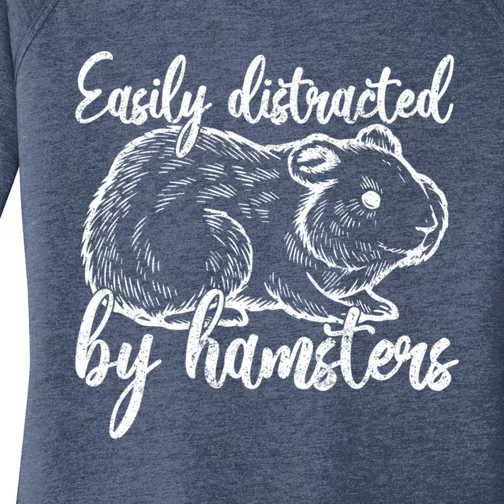 Cute Hamster Pet Gift Funny Hamster Gift Women's Perfect Tri Tunic Long Sleeve Shirt