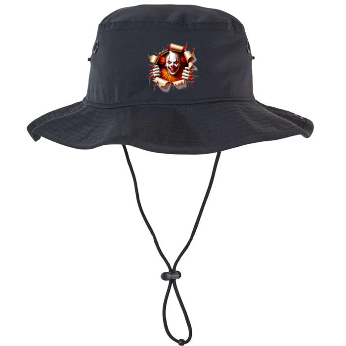 Creepy Halloween Peeking Through Clown Legacy Cool Fit Booney Bucket Hat