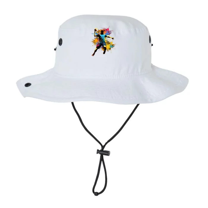 Colorful Handball Player On Handball Great Gift Legacy Cool Fit Booney Bucket Hat