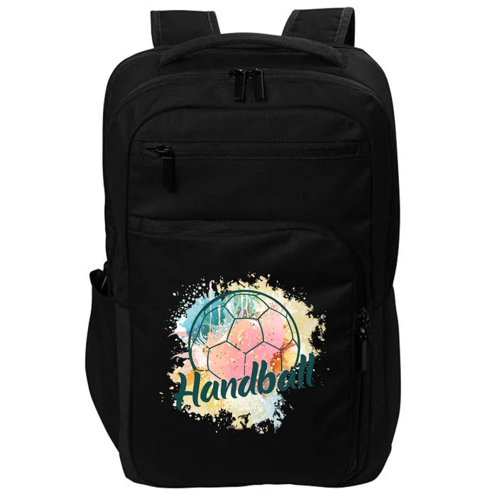 Colorful Handball Player Sport Ball Handball Gift Impact Tech Backpack