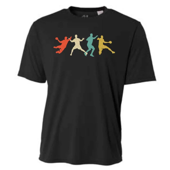 Colorful Handball Players Handball Team Handball Gift Cooling Performance Crew T-Shirt