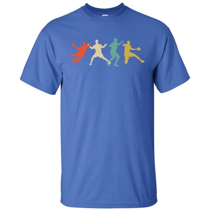 Colorful Handball Players Handball Team Handball Gift Tall T-Shirt