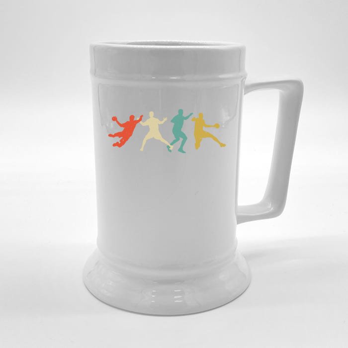 Colorful Handball Players Handball Team Handball Gift Front & Back Beer Stein