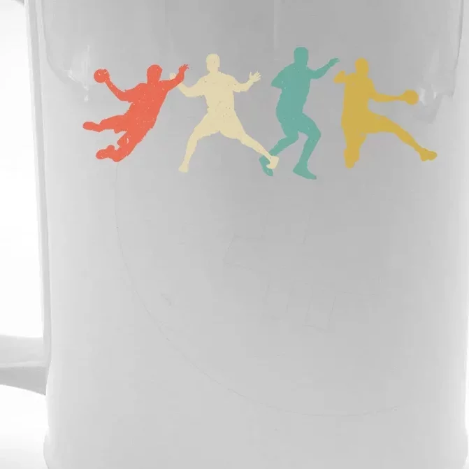 Colorful Handball Players Handball Team Handball Gift Front & Back Beer Stein